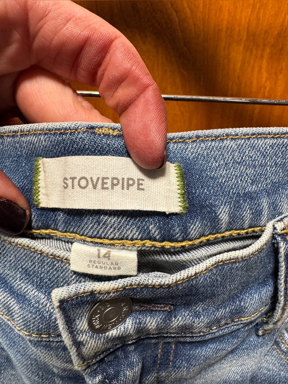 Stovepipe Women’s AE Light Blue Denim Jeans - Classic Fit